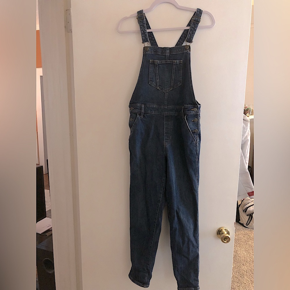 Old Navy OG Straight Workwear Jean Overalls - dark wash